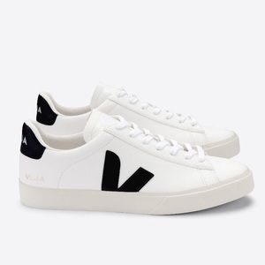 Veja CAMPO CHROMEFREE LEATHER WHITE BLACK
